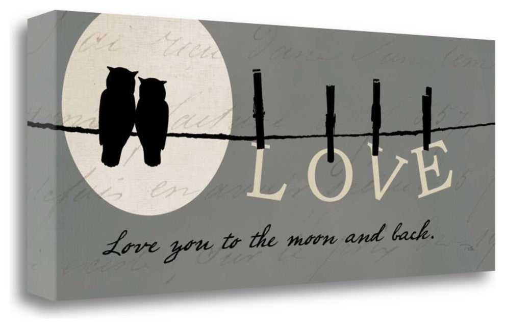 "Moon Lovers I" By Pela, Giclee Print on Gallery Wrap Canvas, Ready to Hang