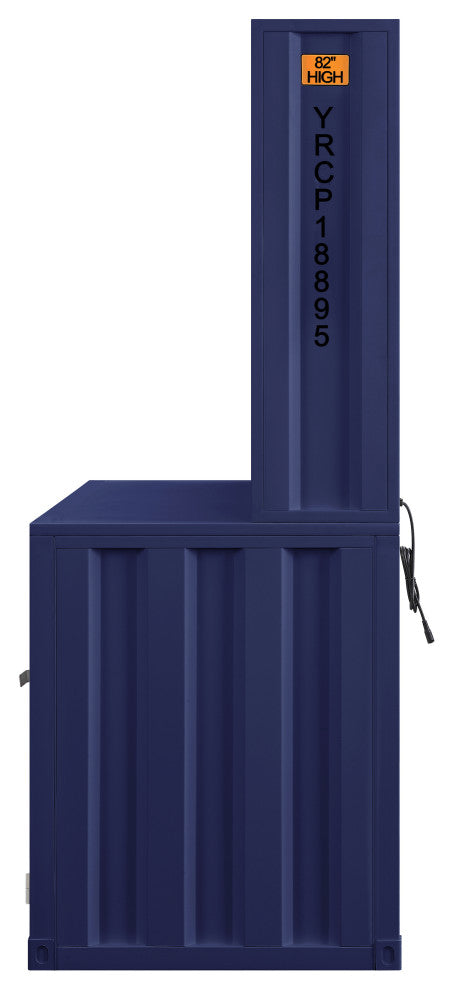 ACME Cargo Desk and Hutch, Blue