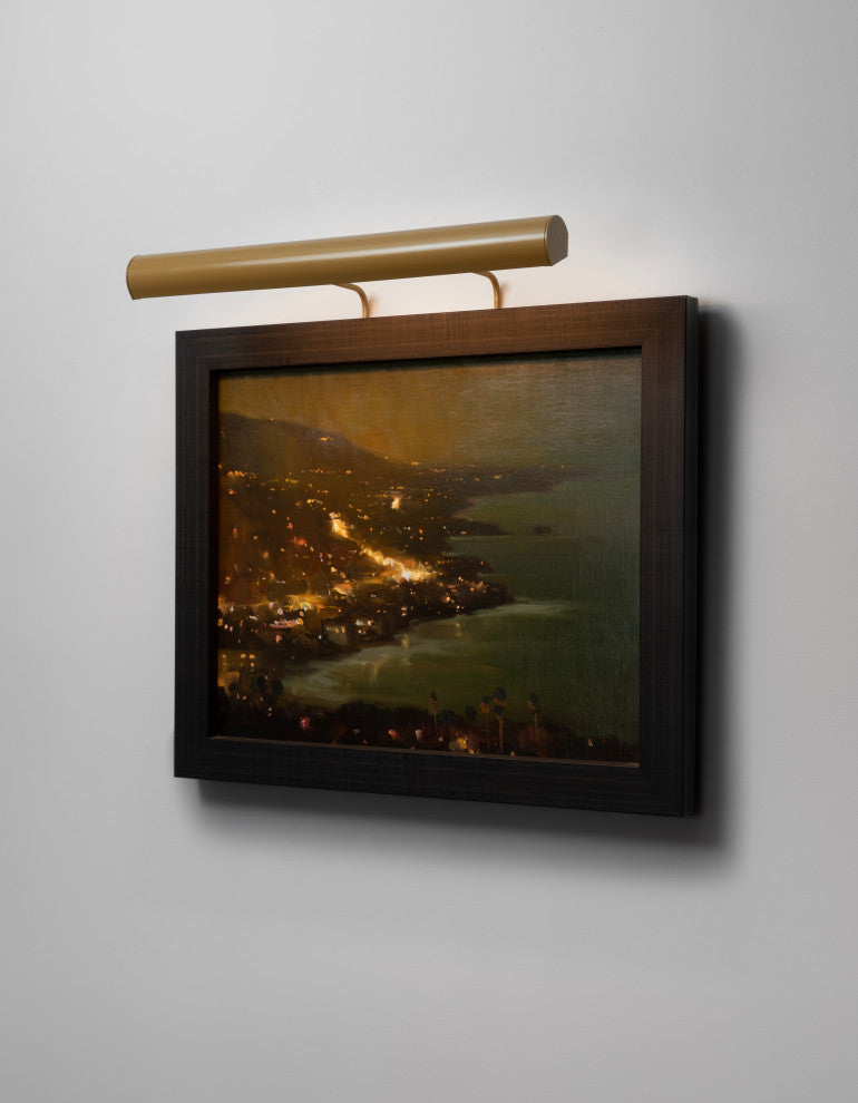 Cerno Art Light, 12"W, Gold, 3500K, Hardwire 120V Dimmable