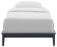 Gray Lodge Twin Wood Platform Bed Frame