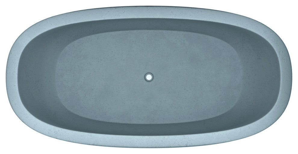 Avalon NativeStone Freestanding Soaking Tub, Ocean, 72"