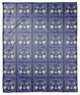Sun Face Blue Multi Pattern 50x60 Coral Fleece Blanket