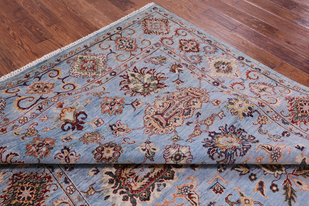6' 10" X 10' 0" Hand-Knotted Persian Tabriz Wool Rug Q11316