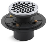 Kohler Round Design Tile-In Shower Drain, Polished Chrome