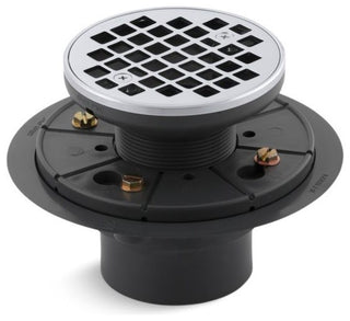 Kohler Round Design Tile-In Shower Drain, Polished Chrome