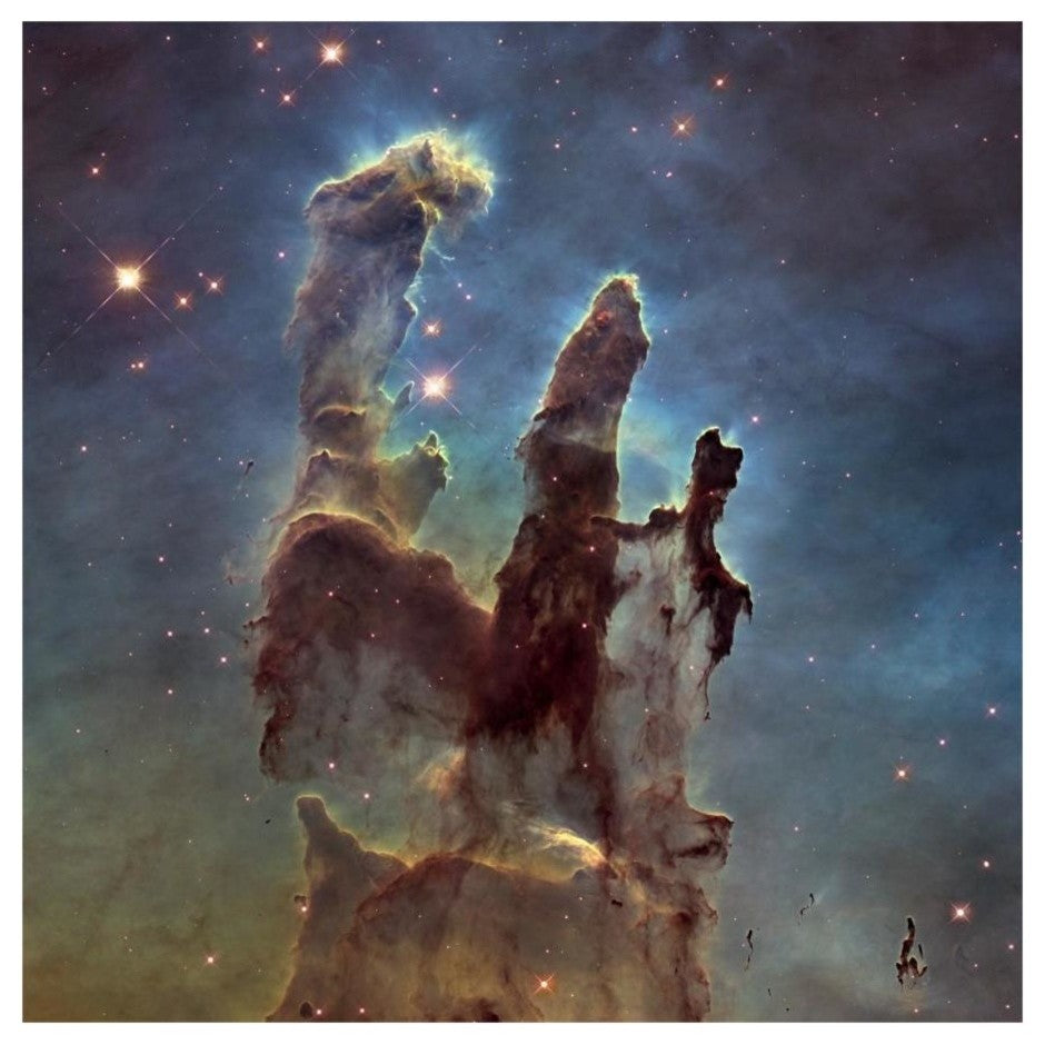 "2014 Hubble WFC3/UVIS Image of M16 - Pillars of Creation" Paper Art, 20"x20"