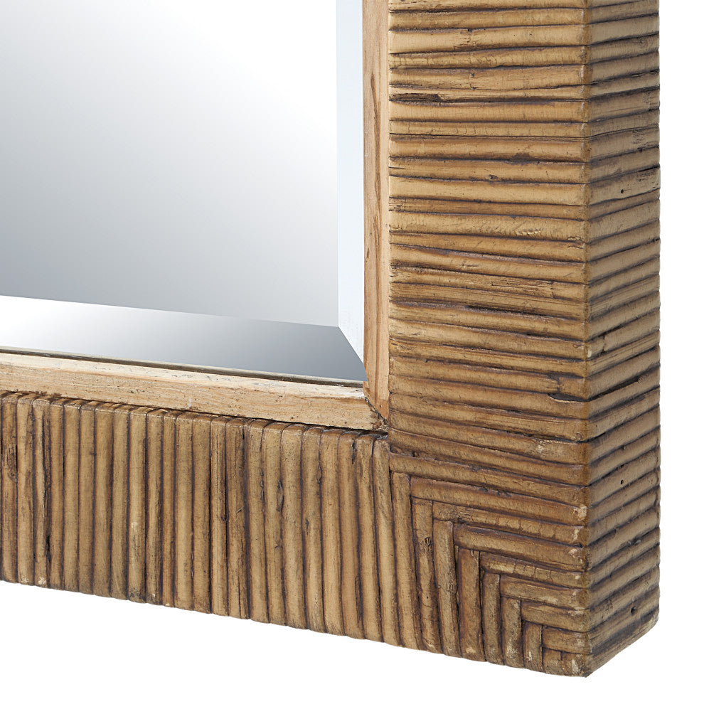 Uttermost UT-9856 Mirror from the Cape collection, Natural Rattan
