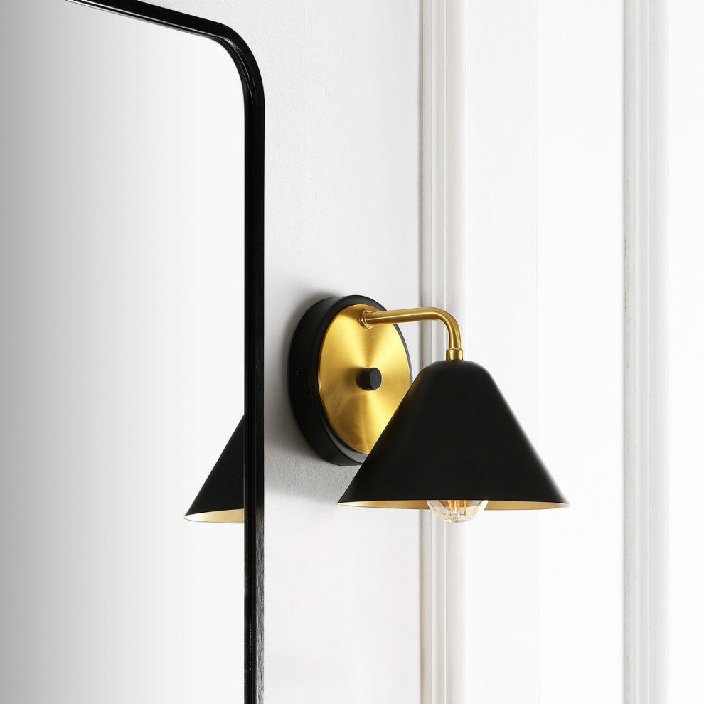 Safavieh Jynn Wall Sconce Black/Satin Brass