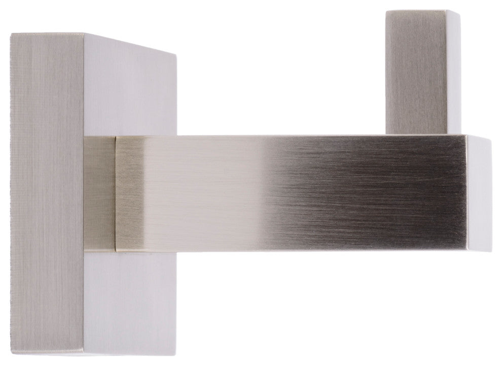 Italia Capri Series Brushed Nickel Toilet Paper Holder and Robe Hook Set
