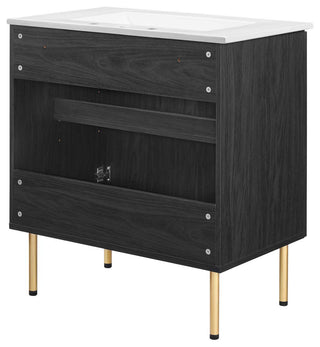 Chaucer 30" Bathroom Vanity - Black White