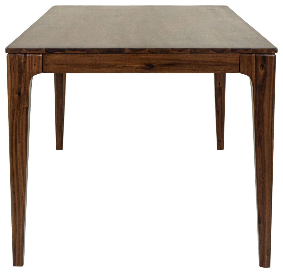 Allure 72" Wide Acacia Wood Dining Table, Brown
