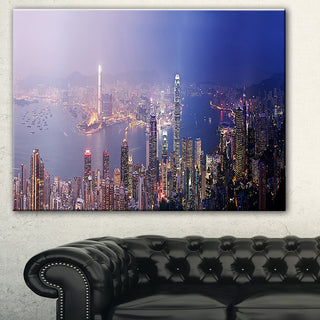 "Hong Kong from Day to Night" Canvas Print