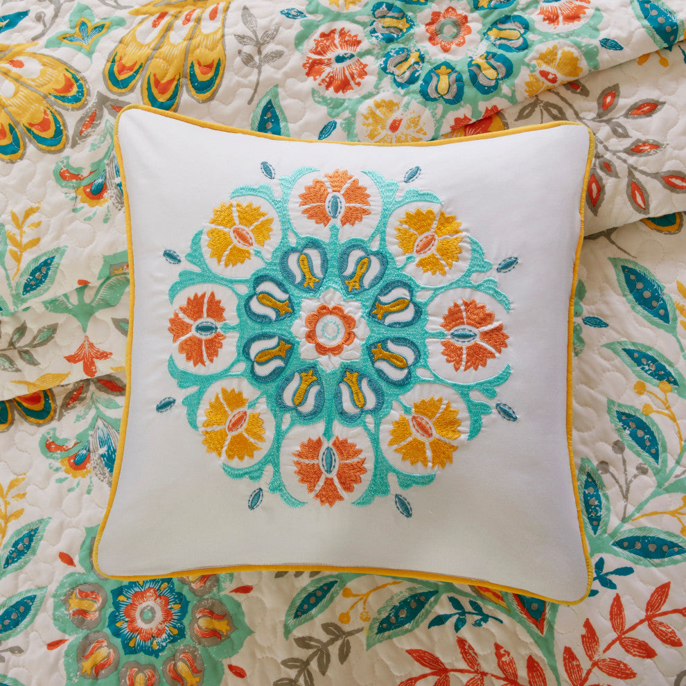 Intelligent Design Microfiber Printed Quilt Set, Twin/Twin Xl