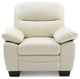 Rolando Faux Leather Chair, Pearl