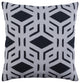Surya Millbrook MBK-001 18"x18" Pillow Kit, Black/Medium Gray