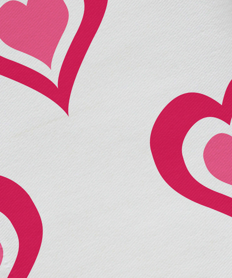 Valentine Print Napkin, Fuschia, Set of 4