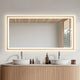 Apollo Anti-Fog Dimmable Vanity, LED Lighted Wall Mirror, Brushed Gold, 60"