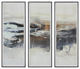 Uttermost 41444 Graphite Horizon Framed Prints, Set of 3