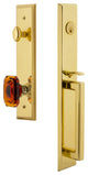 Fifth Avenue 1-Piece Dummy Handleset, D Grip and Baguette Amber Knob, 849252
