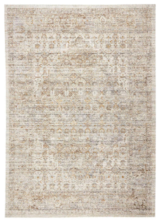 Ava Distressed Arabesc Area Rug - Silver, 5'x7'6"