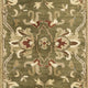 2' X 7' Emerald Green Floral Vine Wool Runner Rug