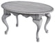 Grace Oval Coffee Table, Gray