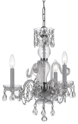 Crystorama Traditional Crystal 3-Light Mini Chandelier