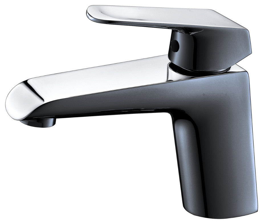 Basin Faucet, Black, Chrome Finish
