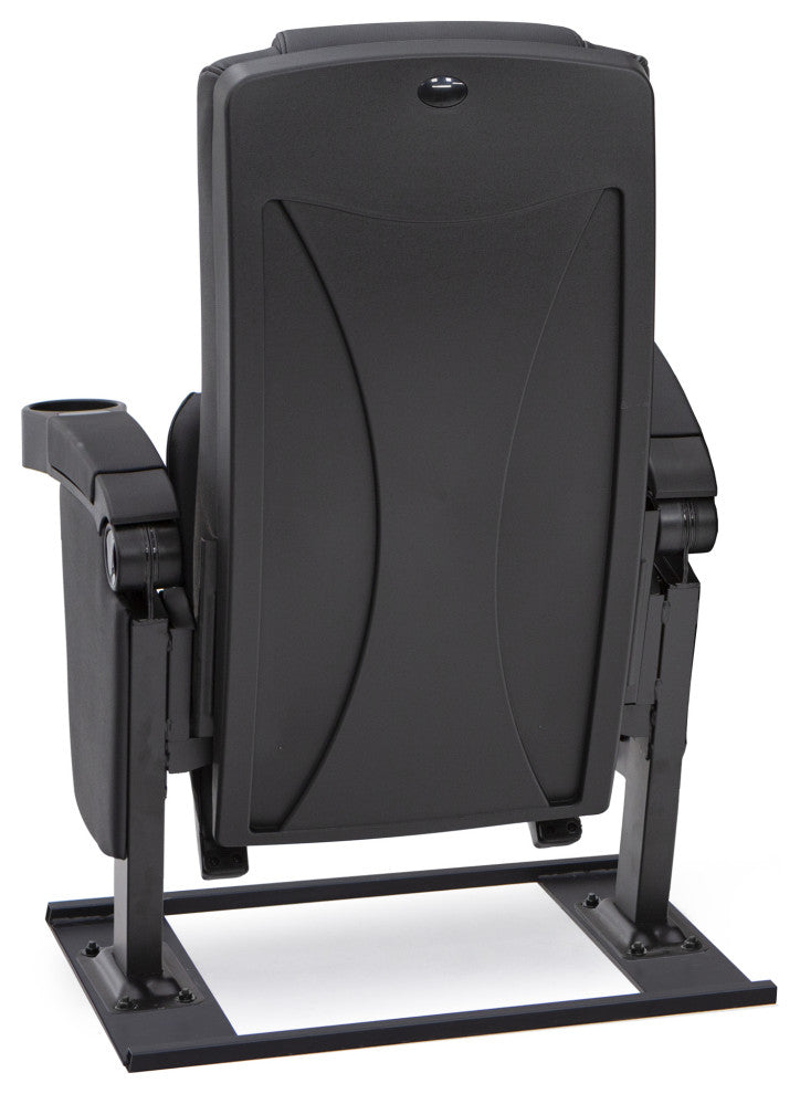 Seatcraft Montago Movie Theater Seating, Black, Row of 3