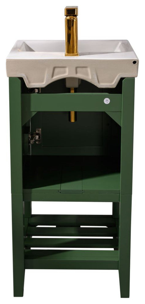 18" Vogue Green Sink Vanity