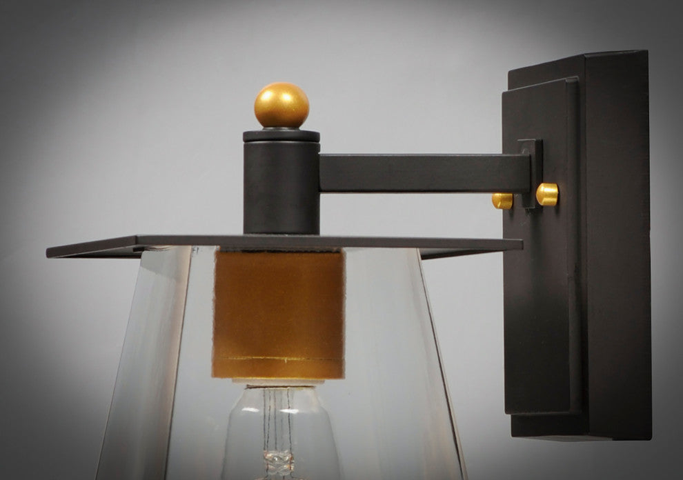 Maxim 10313 Chalet 1 Light 13" Tall LED Outdoor Wall Sconce - Bronze / Gold /