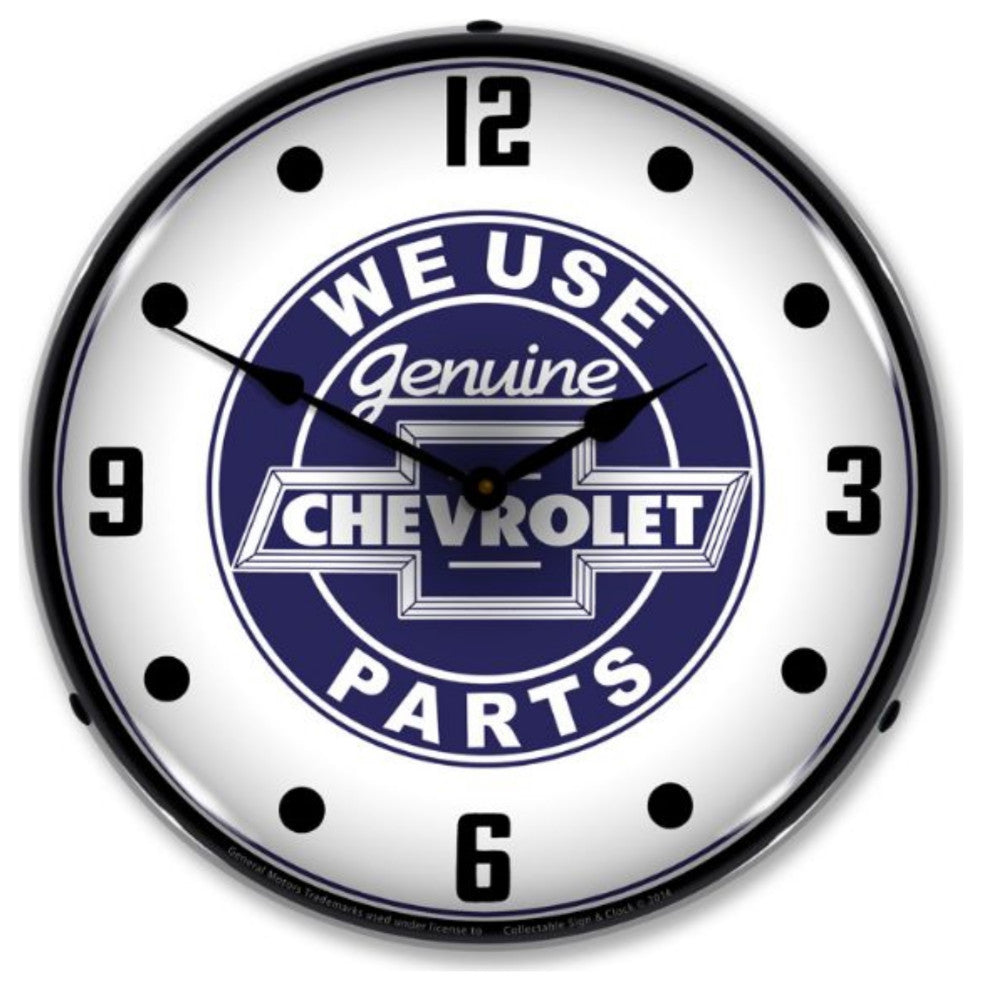GM1411561 We Use Chevrolet Parts Clock