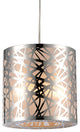 WAREHOUSE OF TIFFANY'S RL8118 Janna 11 in. 1-Light Indoor Chrome Finish