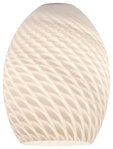 Firebird Brandy Pendant Glass Shade, White Firebird