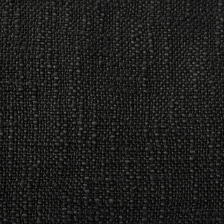 Ox Bay Handwoven Black Solid Organic Cotton Pillow Cover, 14"x36"