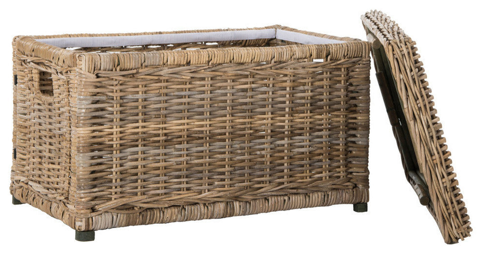 happimess Elijah 30" Wicker Storage Trunk, Natural