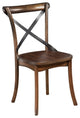 Arendal Set of 2 Side Chairs, Burnished Dark Oak