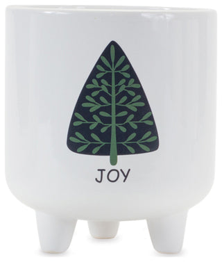 Footed Pine Tree Planter, Set of 3