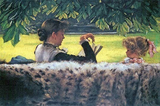 A Story Read - Gallery Wrapped Canvas Art 28" x 42"