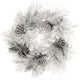 24" Snowy Pine Wreath with Large Cones - Door