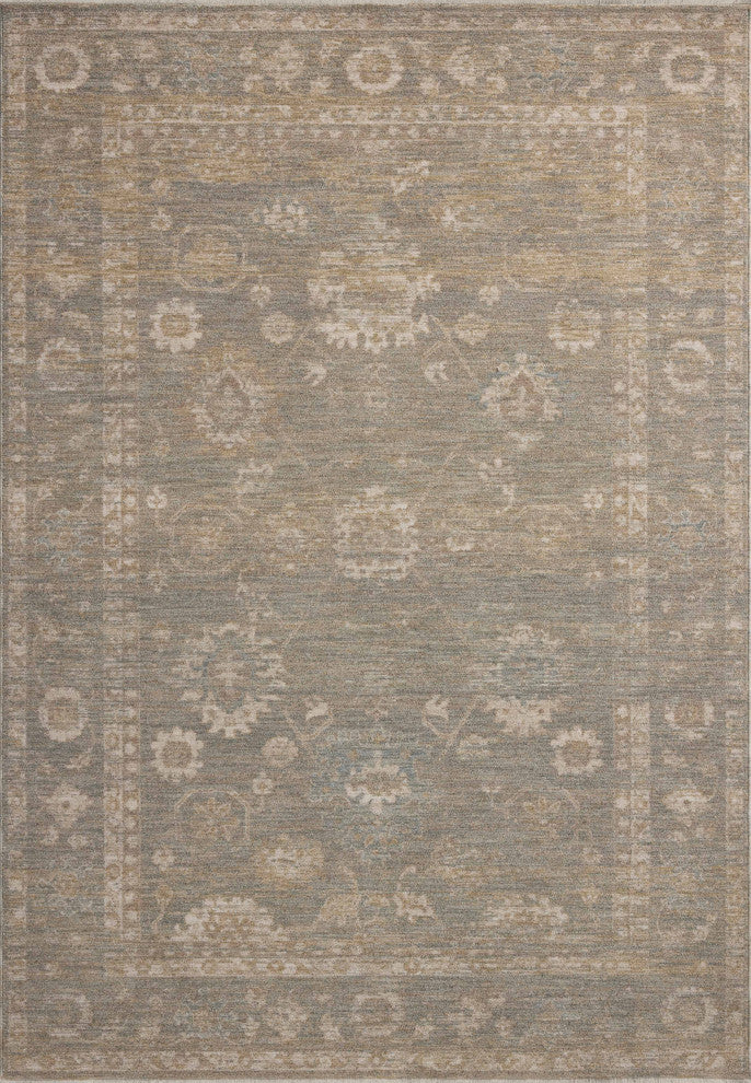 Chris Loves Julia x Loloi Louisa Lagoon / Ivory 2'-3" x 3'-10" Accent Rug