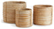 Cane Rattan Mini Round Baskets, Set of 3