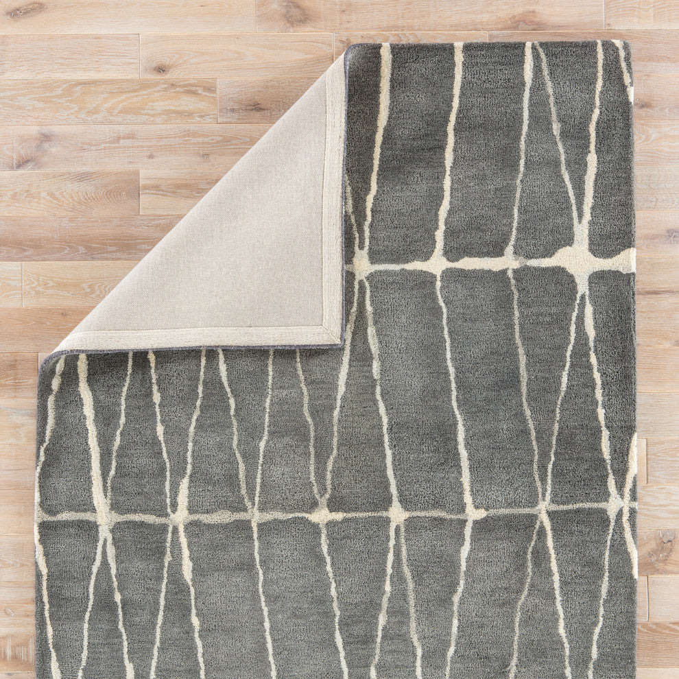 Jaipur Living Botticino Handmade Geometric Gray/Cream Area Rug, 8'x11'