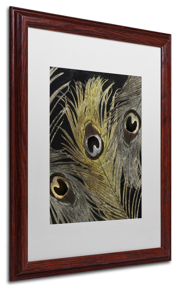 Color Bakery 'Feather Fashion II', Wood Frame, White Mat, 16x20