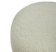 Divani Casa Kael Contemporary White Sherpa Ottoman