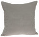 20" X 7" X 20" Transitional Gray Solid Pillow Cover With Down Insert