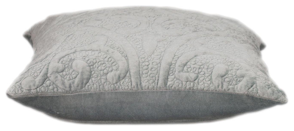 Parkland Collection Cristal Gray Throw Pillow