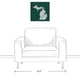Green Michigan Go Team 16x16 Canvas Wall Art
