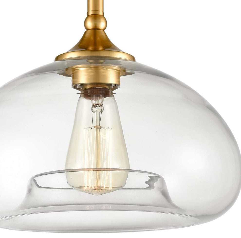 Mid Century Fluch Mount Light Fixture globe glass ceiling lamp with brass