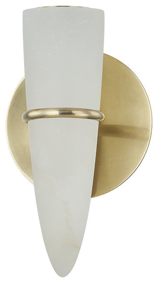 Corbett Lighting Lombardy Integrated LED Wall Sconce, Vintage Brass, 6"Dx9.75"H